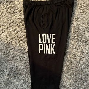 VS Pink Cropped Sweatpants